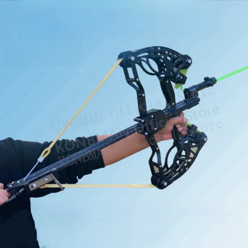 

40 Continuous Composite Bow and Arrow, High-power and High-precision Aiming Slingshot, Outdoor Remote Control Shooting Slingshot