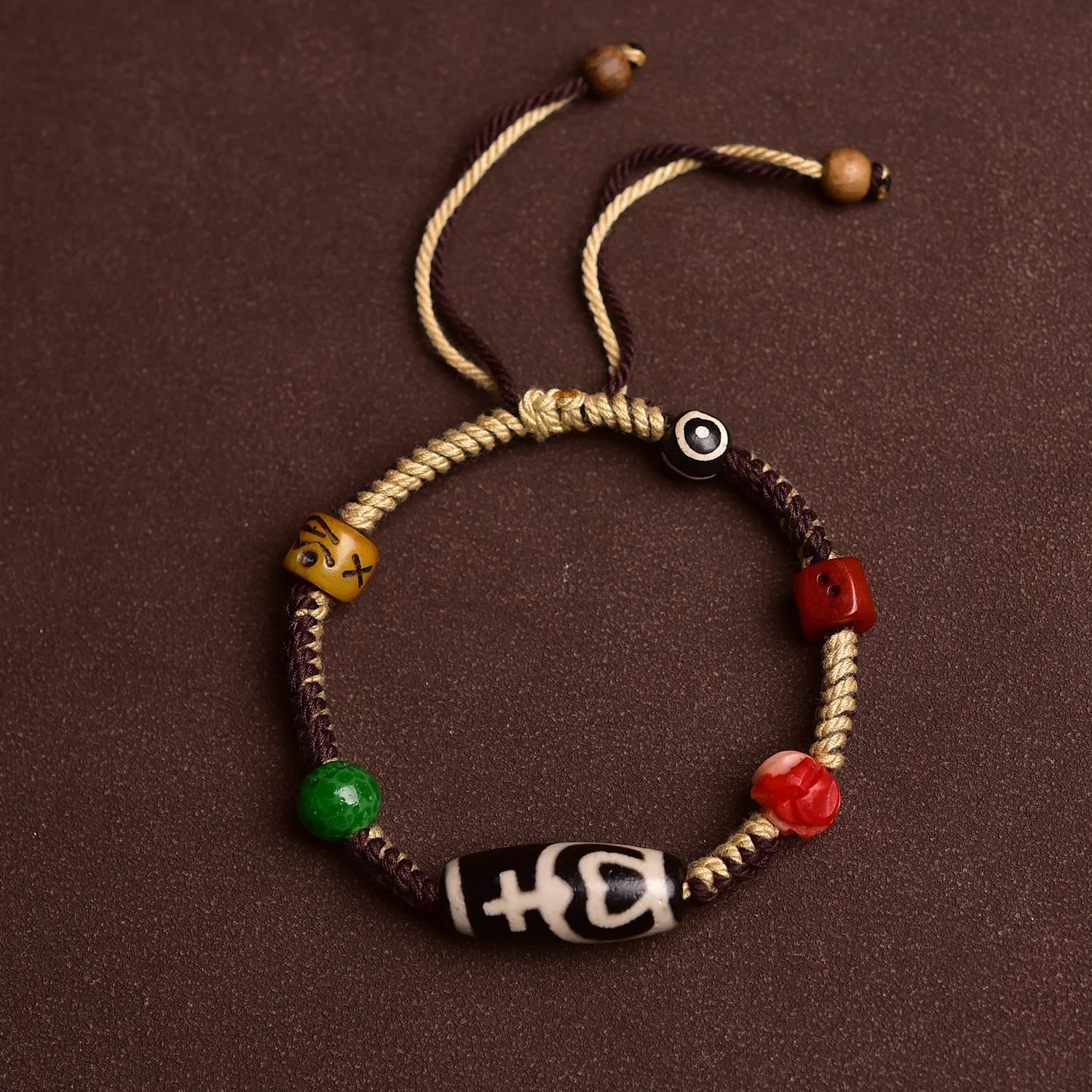 Handmade Tibetan Bracelet Agate Tianzhu Charm Rope Bracelet & Bangles Knots Unisex Good Lucky Bracelets for Woman Man Gift