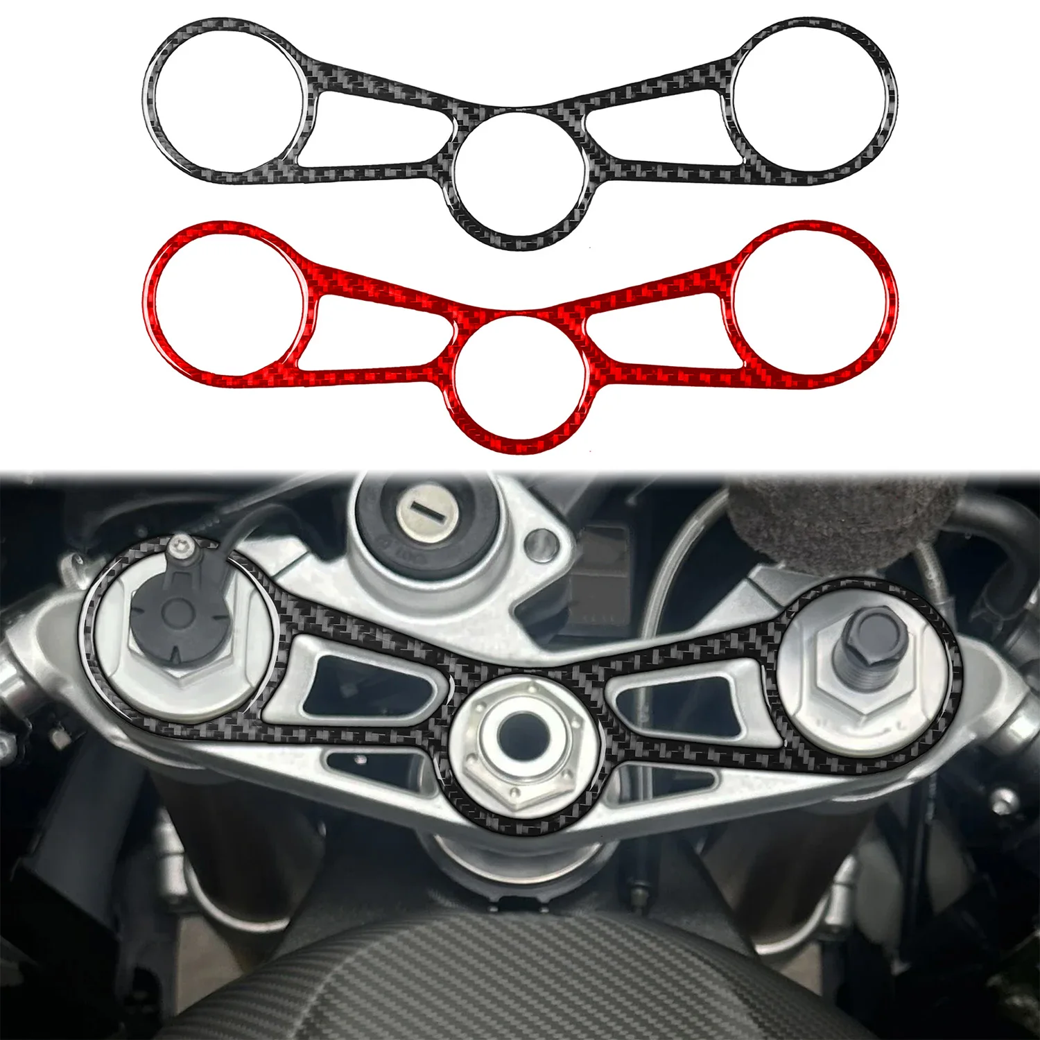 Accessoires de voiture pour BMW S1000 RR 2015-2019, véritable fibre de carbone, couverture du tableau de bord, console, instruments