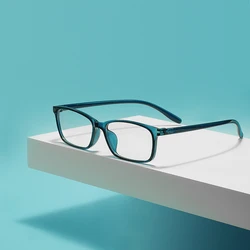 Men Women TR90 Plastic Full Rim Rectangular Large Transparent Light Glasses Frames Prescription For Optical Lens Myopia Reading