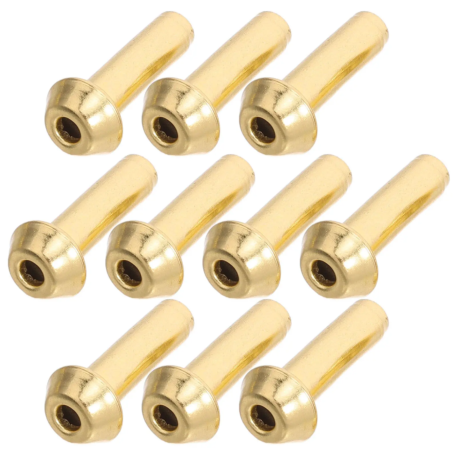 10Pcs Oil Lamp Wick Tube Holder Lantern Wick Holder Alloy Construction Rust Resistant Vintage Replacement Parts DIY