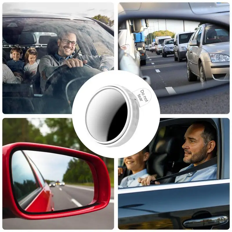 Blind Side Mirrors For Truck Suction Cup Convex Mirror Car Side Mirror 360 Wide Angle Round Side Rear View Convex Mirror Small