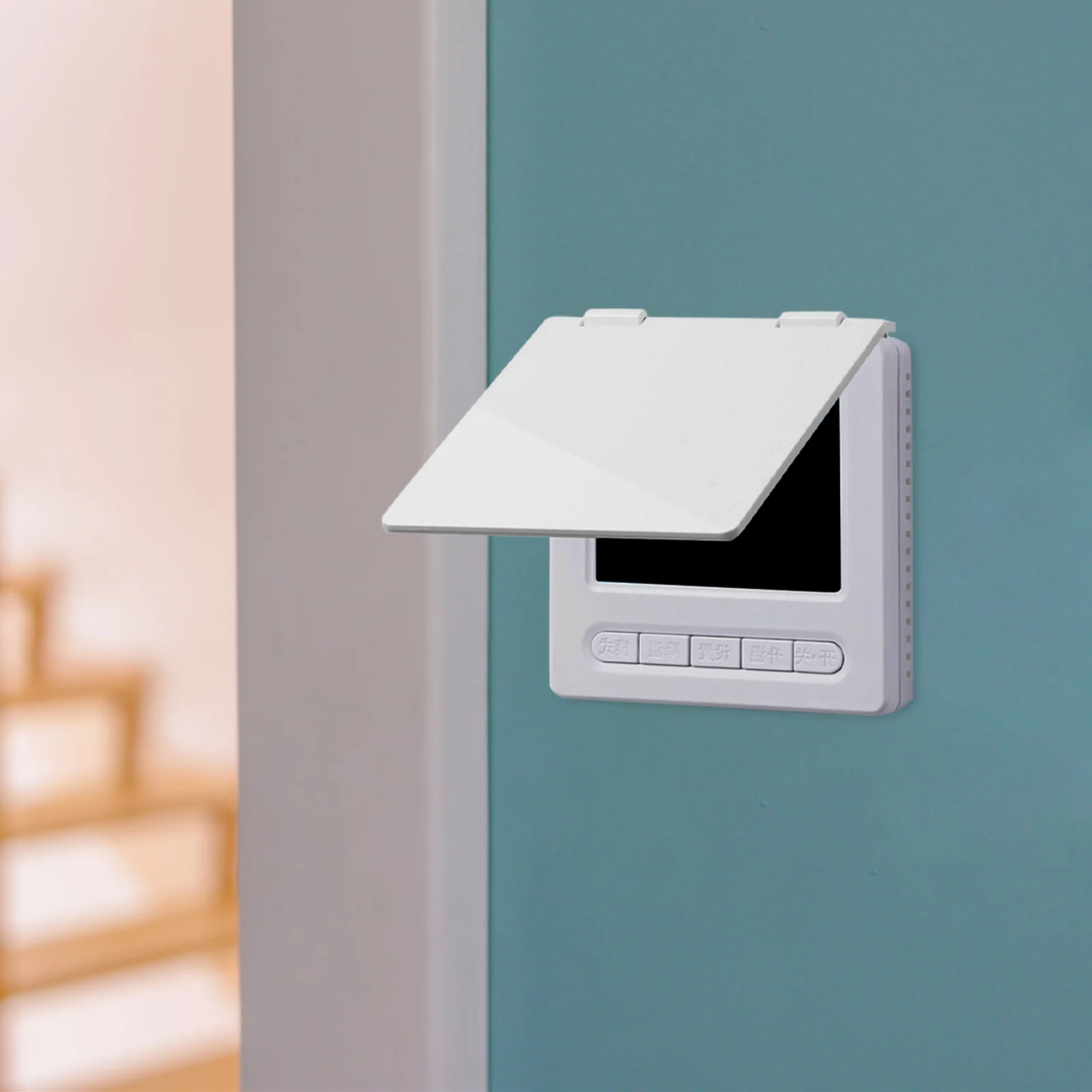

Durable 86Type Central Ac Panel Cover Thermostat Switch Protector Waterproof Design Electrical Socket Accessories Wall Panel