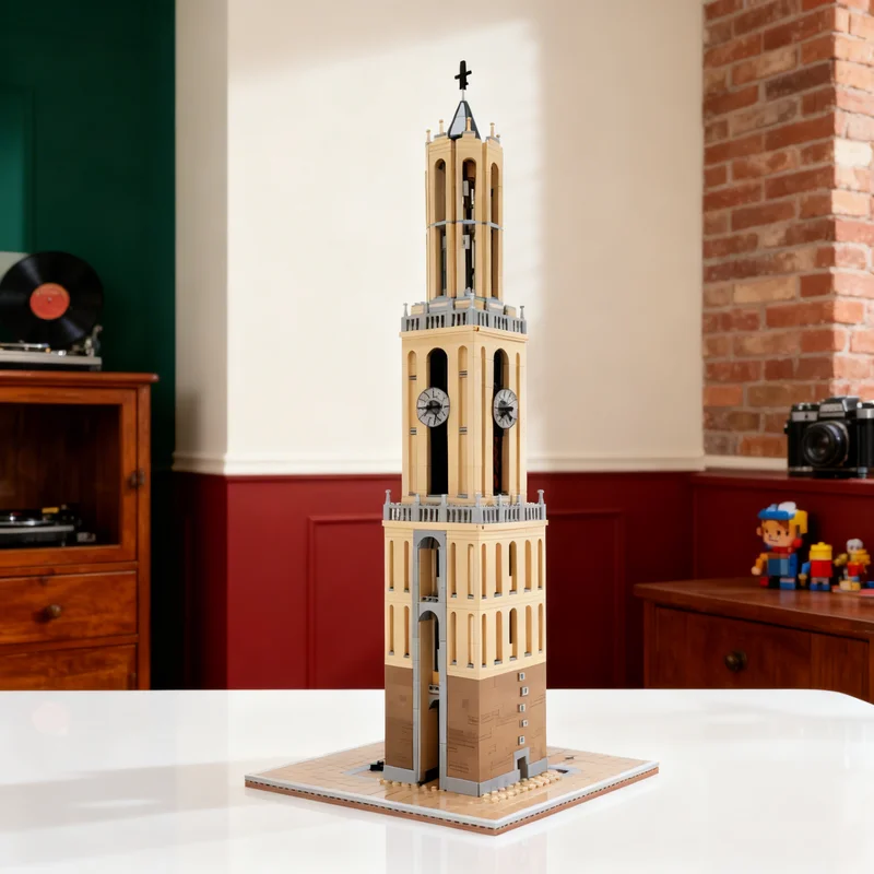 

3961 деталь MOC: Архитектурная модель Утрехтской башни, конструктор, креативный подарок, коллекционный декор, премиум-класс для детей и взрослых
