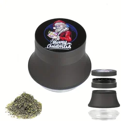 2.5 inch cigarette grinder Black rubber paint Creative drum type grinder