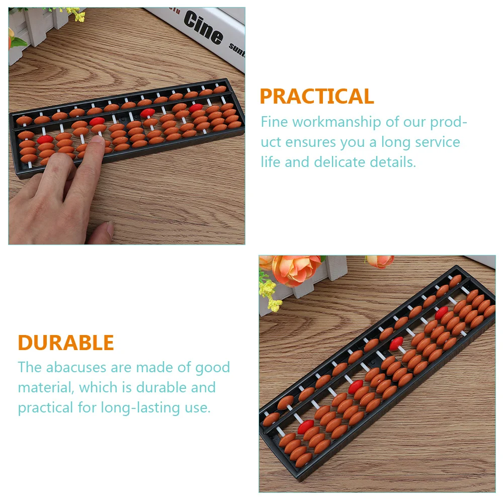 3 قطعة لعبة عد المعداد الصغيرة المحمولة للأطفال آلة حاسبة الرياضيات الحسابية الخرز البلاستيكي أداة تعليمية لمرحلة ما قبل المدرسة