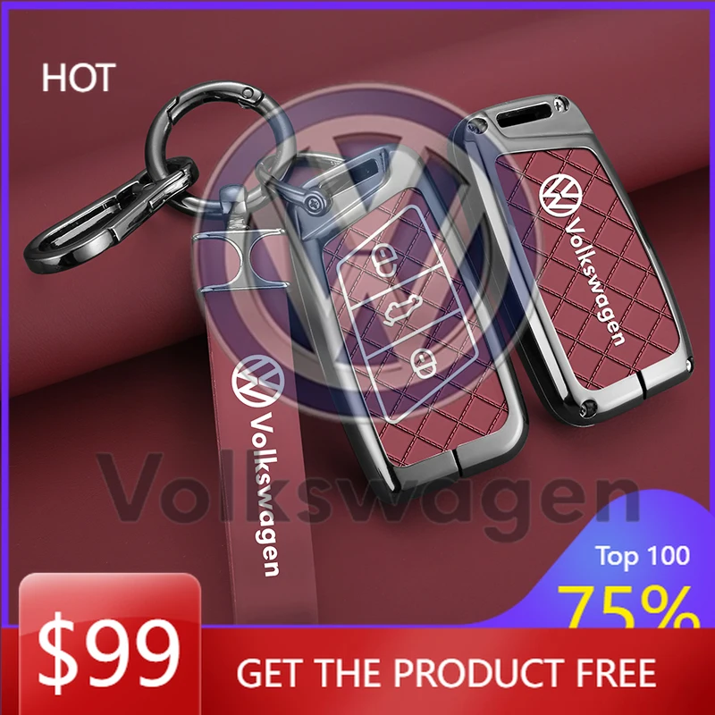 

Чехол-корпус для смарт-ключа с 3 кнопками для VW Volkswagen Golf GTI 2026, Passat B8, CC, Arteon – модный дизайн