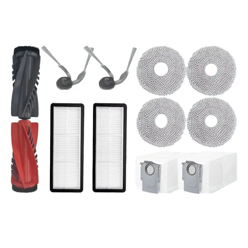 A83X-For Roborock Qrevo Curv Robot Vacuum Spare Parts Main Side Brush Mop Pad HEPA Filter Dust Bag Accessories