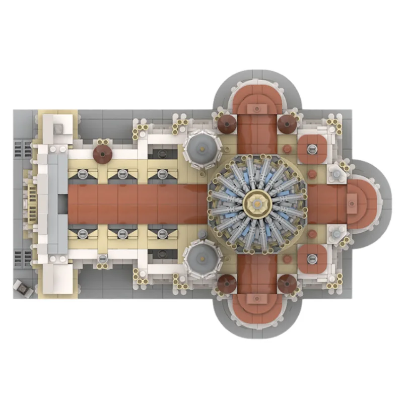 BuildMOC MOC Famous Church Architecture Building Blocks Model St PeterS Basilica Bricks DIY Assembled Toy For Children Gift