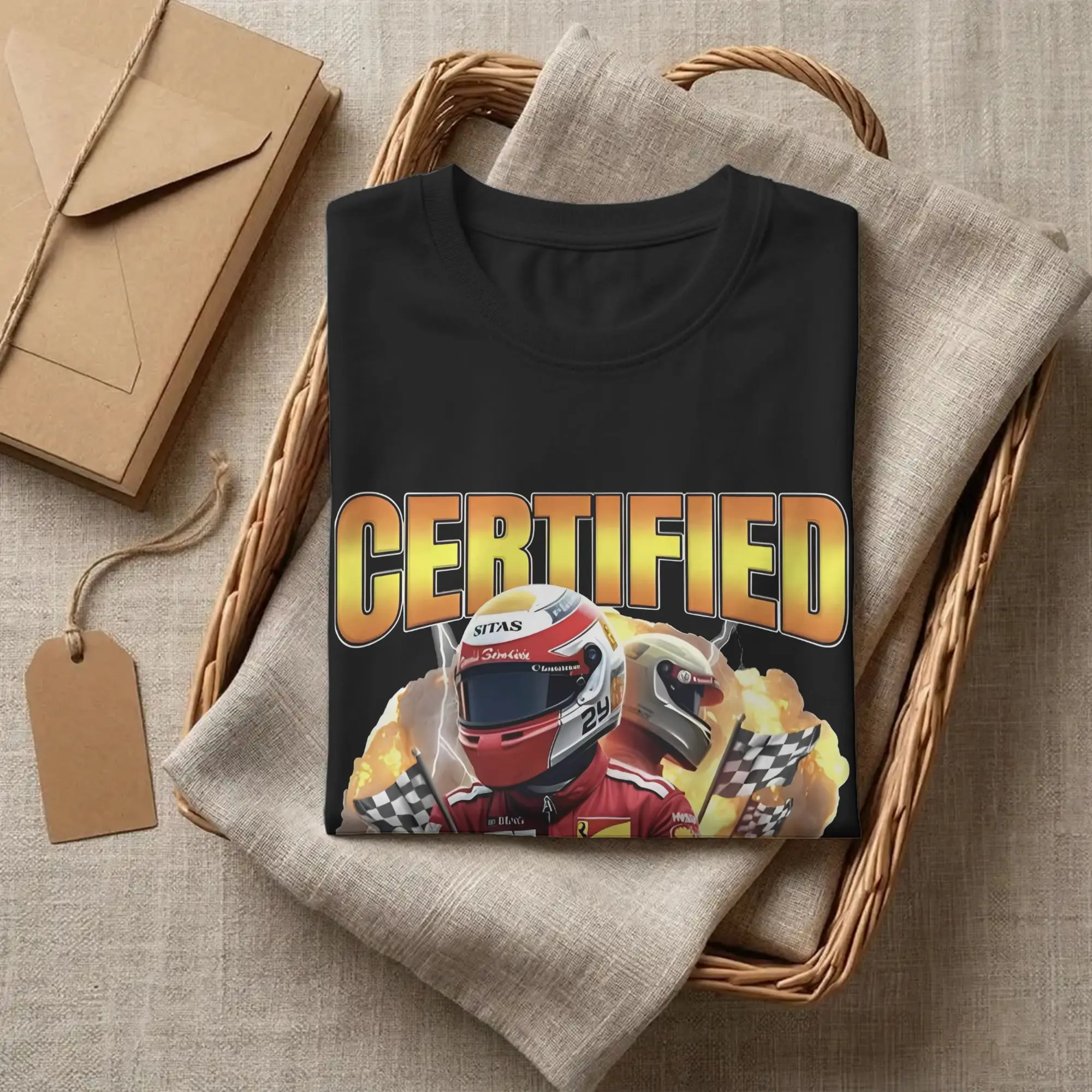 Professionell zertifizierte Racist T-Shirts, Racing-Meme-Baumwollkleidung, lustiges Kurzarm-T-Shirt mit Rundhalsausschnitt, Geschenkidee, T-Shirt – Detail 1
