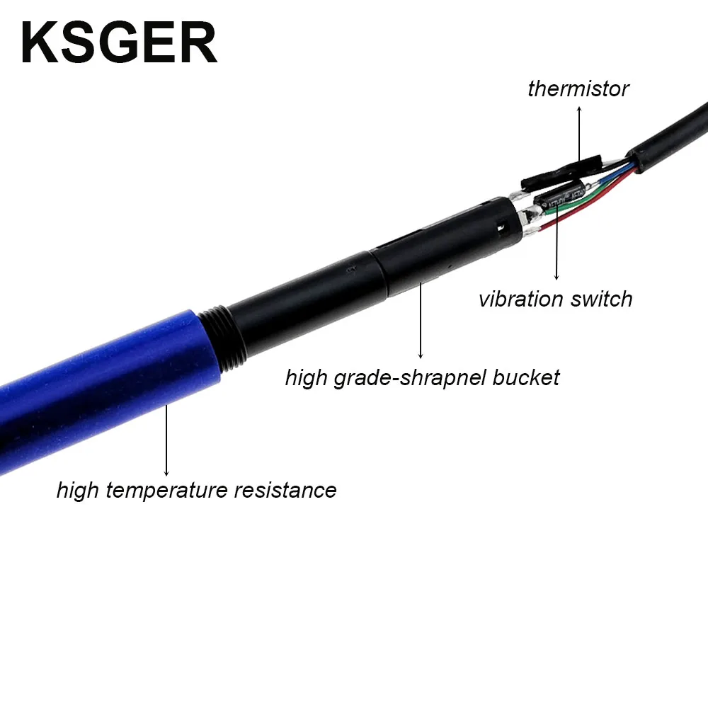 KSGER New T12 ABS Plastic DIY FX9501 Handle STM32 OLED Soldering Iron Station Pen Welding Tip Silicone Electric Tools V2.1S V2.0