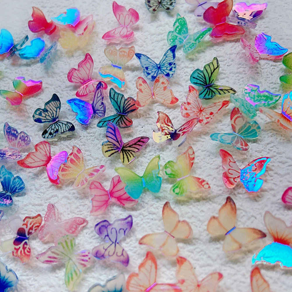 

30 Pcs Butterfly Jewelry Mini Butterflies Crafts for DIY Charms Nails Decor Miniature Accessories