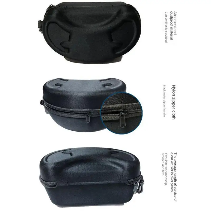 Portable Eva Ski Glasses Protector Case Snowboard Skiing Eyewear Carrying Case Zipper Hard Box Holder(Without Goggles)