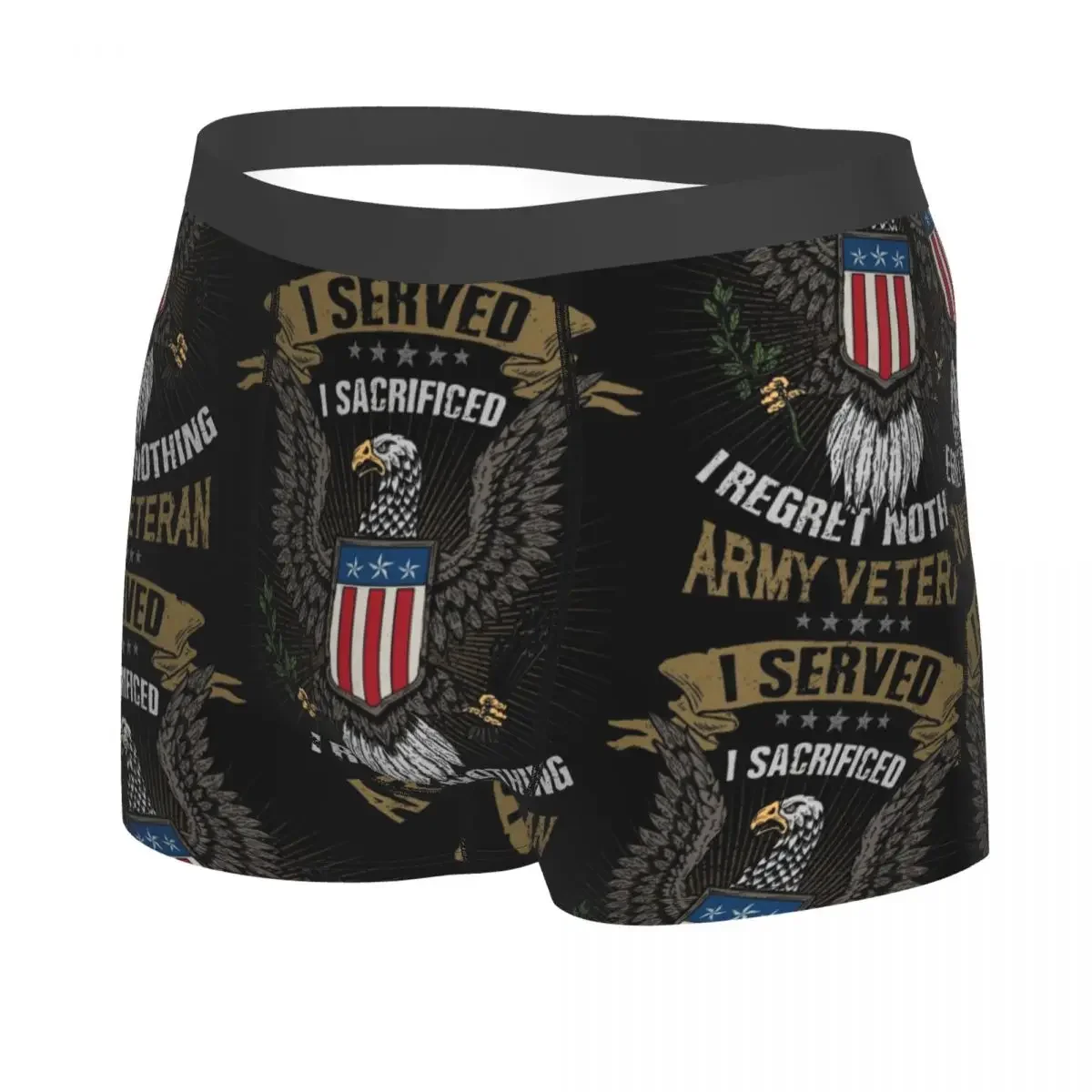 VETERAN Man's Boxer Briefs Highly Breathable Underwear High Quality Print Shorts Gift Idea