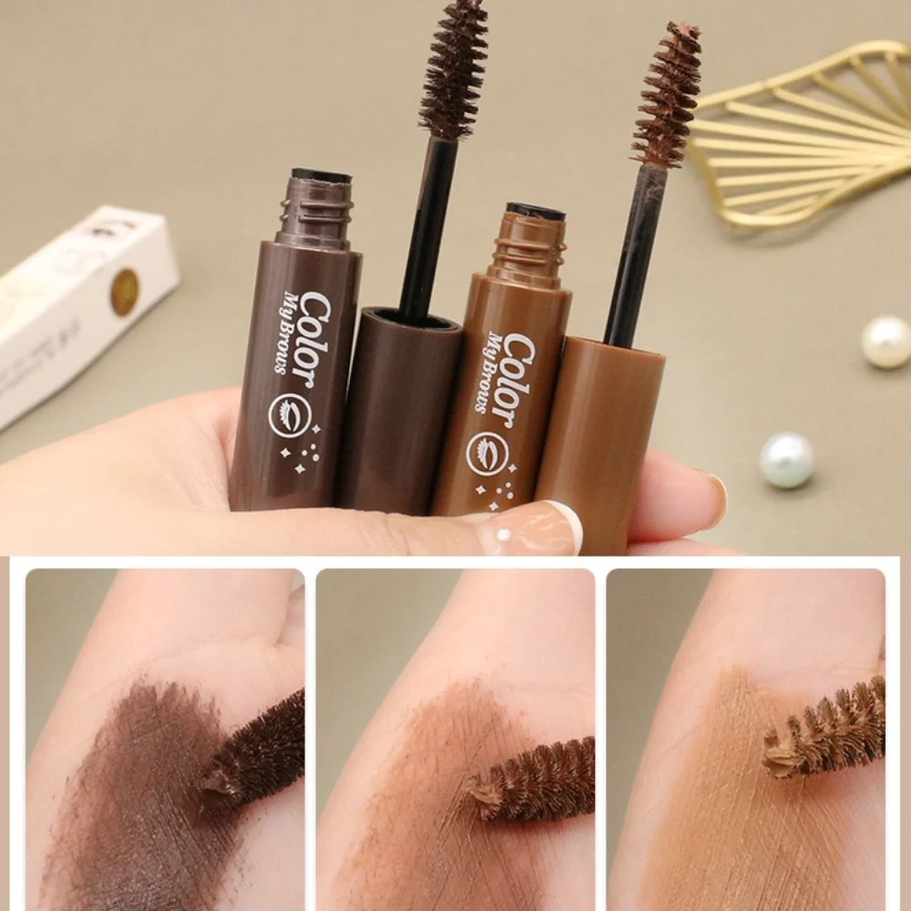 Creme líquido para sobrancelha marrom, à prova d'água, pintura de longa duração, gel de sobrancelha de secagem rápida, alta pigmentação, intensificador de sobrancelha, maquiagem feminina