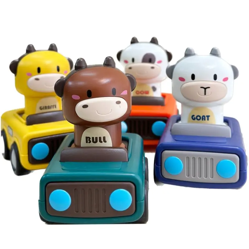 

Машинка-каталка A63T для малышей 1-3 лет, гоночные машинки в виде животных, машинки на фрикционном приводе, подарки на день рождения для детей 1-3 лет