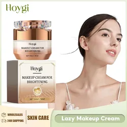 Lazy Face Cream Invisible Pores Cover Dark Spot Oil Control Brightening Foundation Base Concealer Moisturizing Isolation Cream
