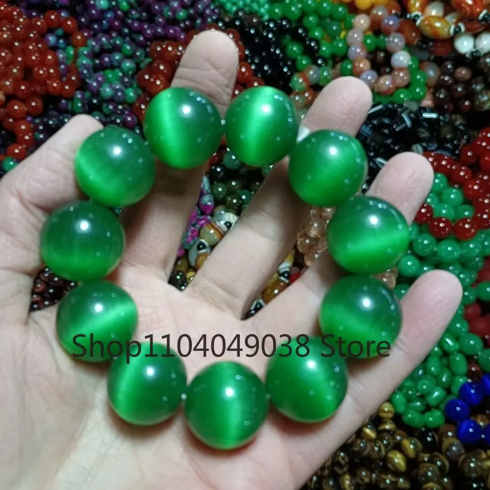 

Браслет из натурального разноцветного опала, 20 мм, с круглыми бусинами, модный браслет для мужчин и женщин