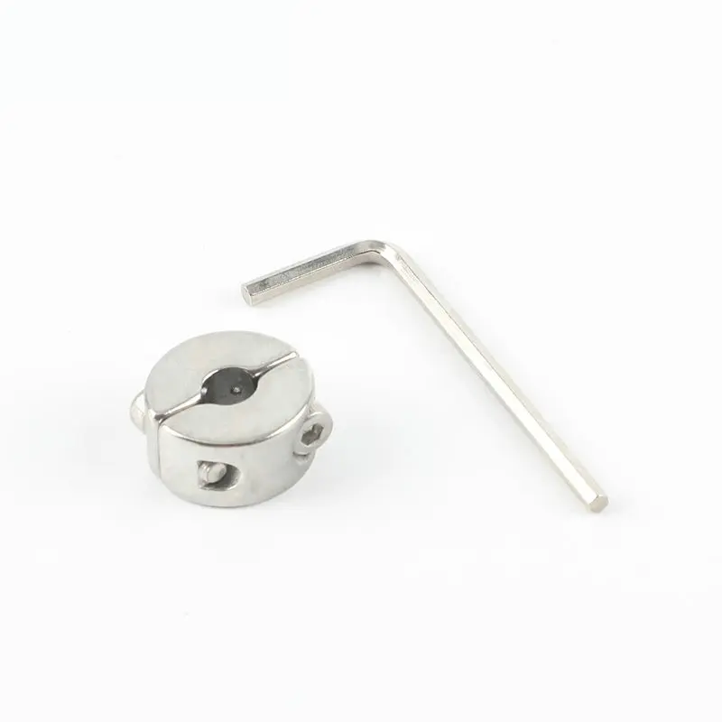 316 Stainless Steel Wire Rope Grip Stop Single Pivot Cable Suspension Round Clamp Clip with Hexagon Grub Screw Bolts