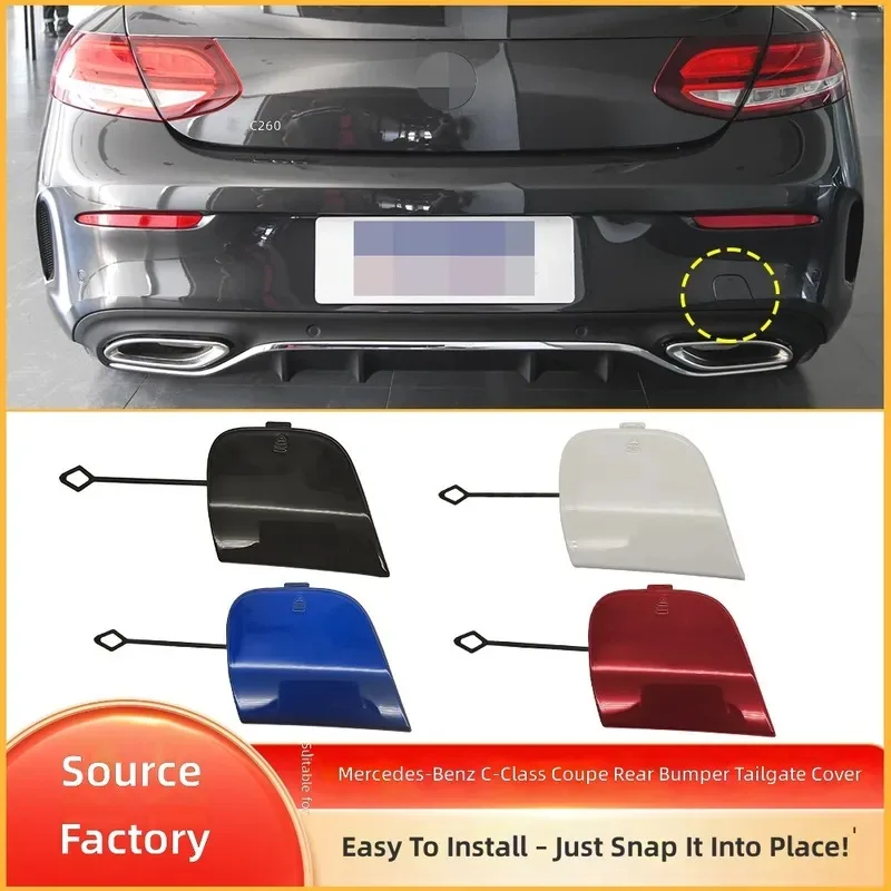 for Mercedes Benz W205 C Class Coupe Rear Tow Hook Cover Trailer Hitch Hole Cap 2058851624