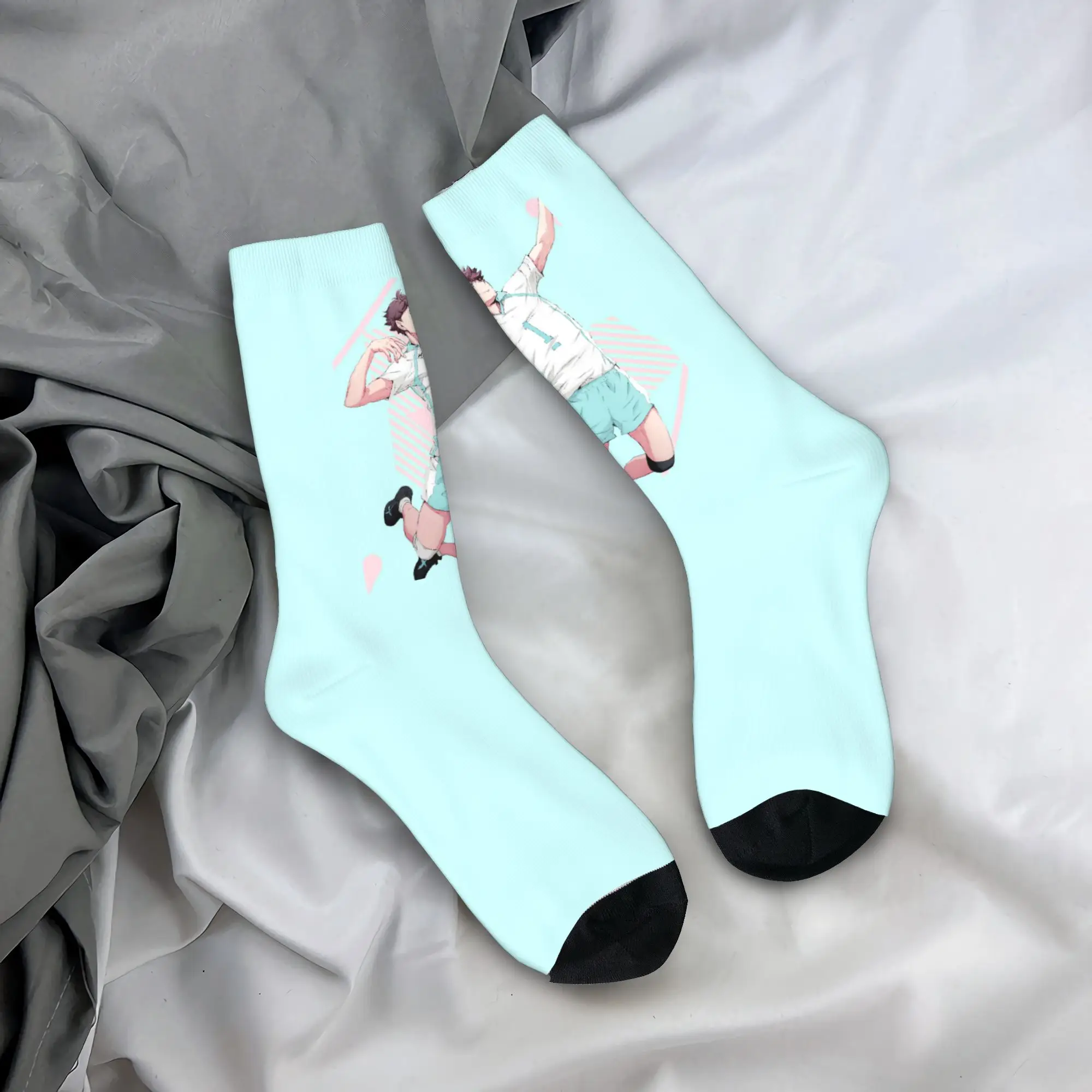 

Custom Haikyu Yu Nishinoya Dress Socks Men's Women's Warm Funny Novelty Anime Manga Crew Socks
