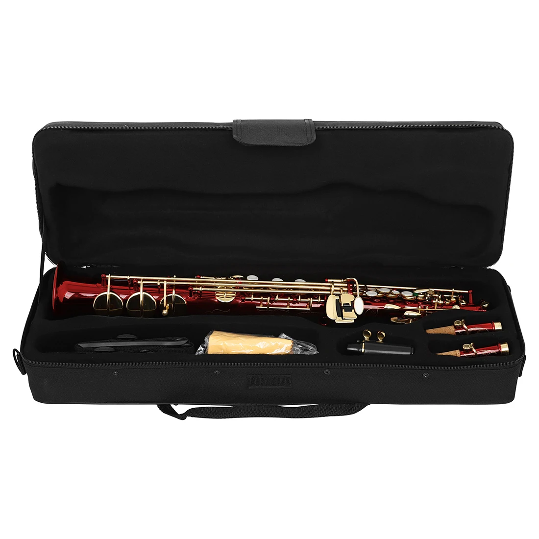 High Quality Factory OEM ODM Wholesale Sales Professional Red Saxofon Soprano Saxophone