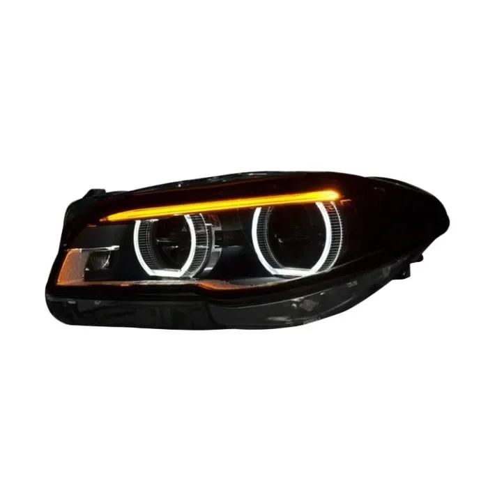 

Angel Eyes F10 Headlights Assy for 10-17 F10/F18 Headlights Upgraded to 5 Series Angel Eyes LED Daily Running Lights
