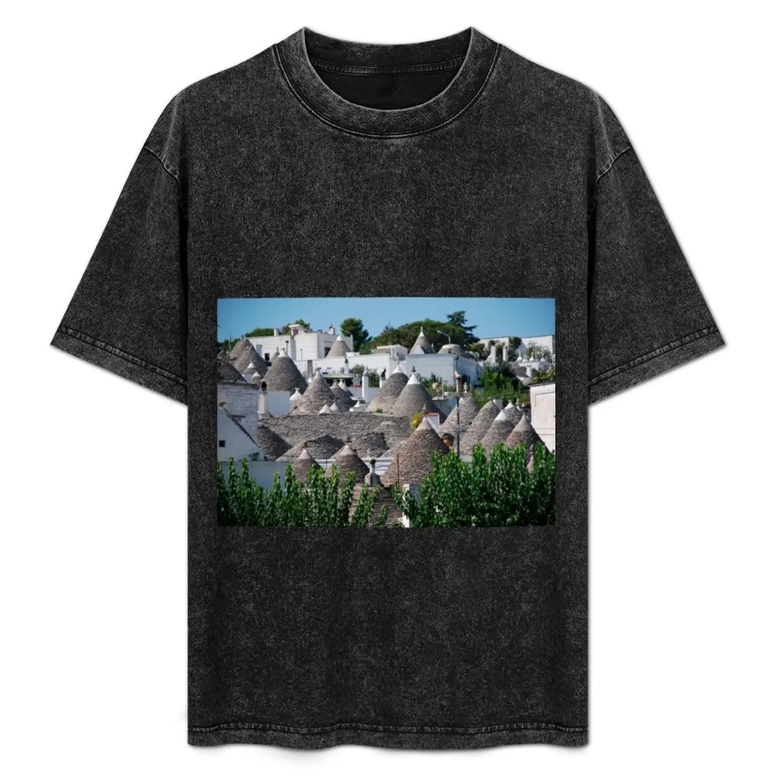 

Alberobello Panorama T-Shirt cheap stuff shirts graphic tee sports fans mens big and tall t shirts