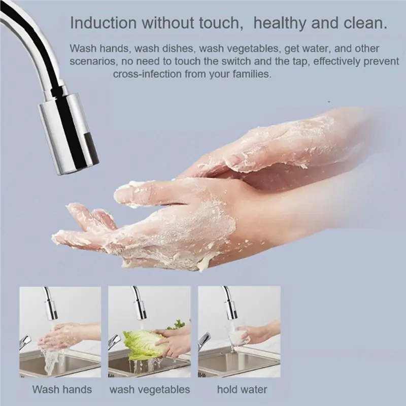 AB46-Non-Contact Faucet Kitchen Faucets Water-Saving Adapter For Kitchen Bathroom Faucet