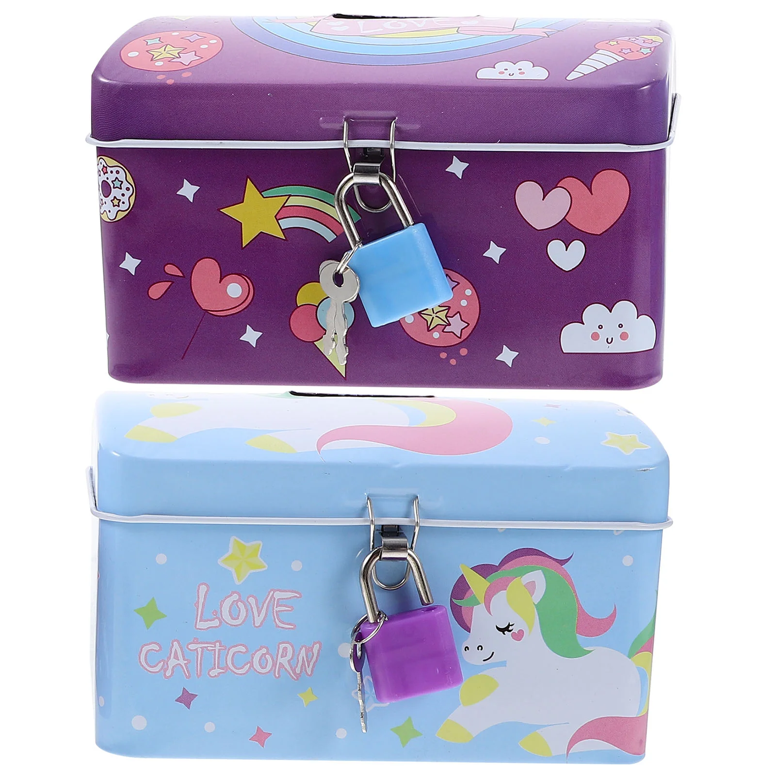 

Unicorn Piggy Bank Money Saving Creative Pot Cartoon with Lock Kids Lovely Adorable Jar Unique