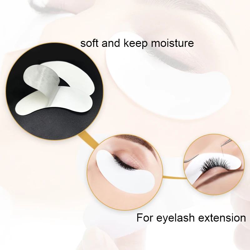 50 Cặp/lô Miếng Dán Cho Tòa Nhà Hydrogel EyePads Cây Nối Mi GiấY Dán Lót Free Dưới Mắt Miếng Lót Trang Điểm Tiếp Liệu