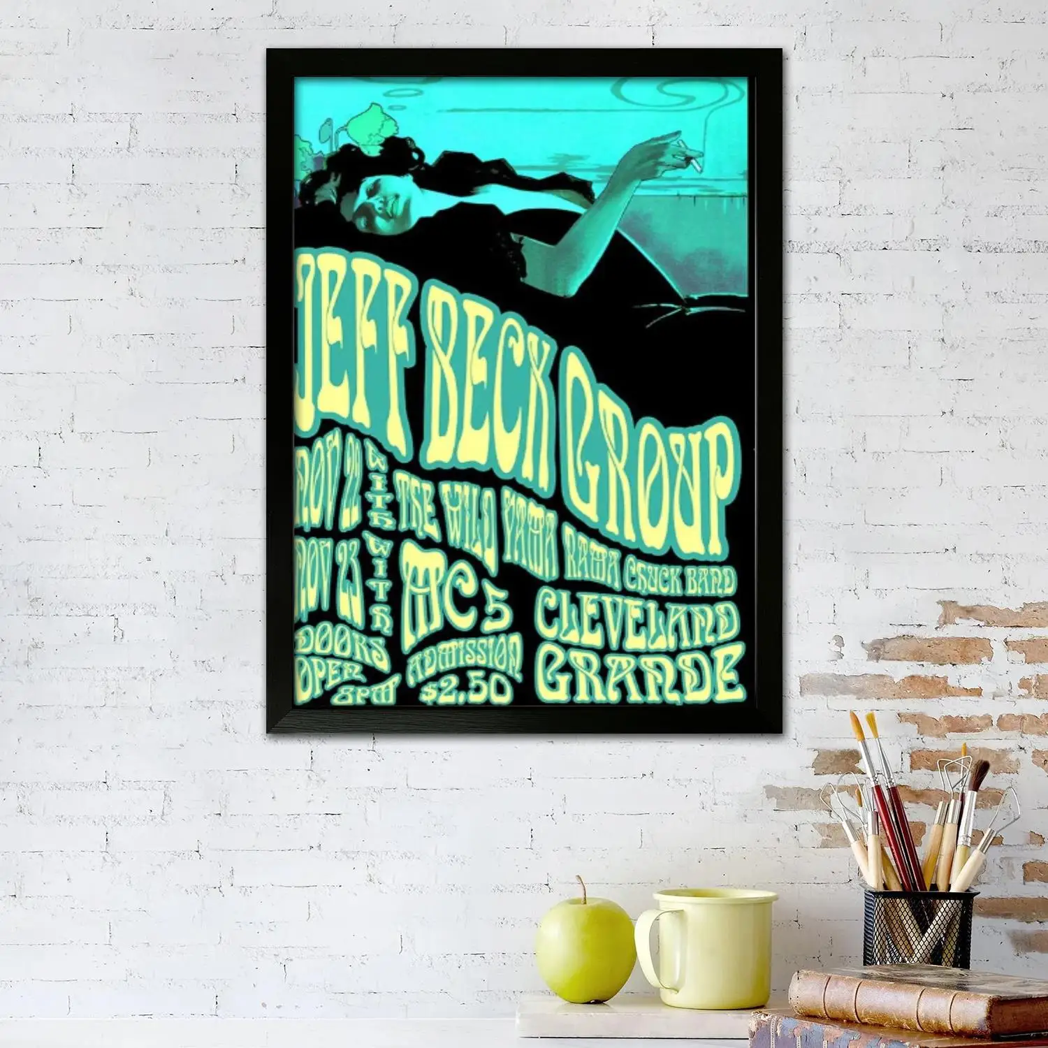 The Jeff Beck Group Canvas Art Poster and Wall Art, Picture Print, Modern Family, Bedroom Decor, Posters,Decorative painting