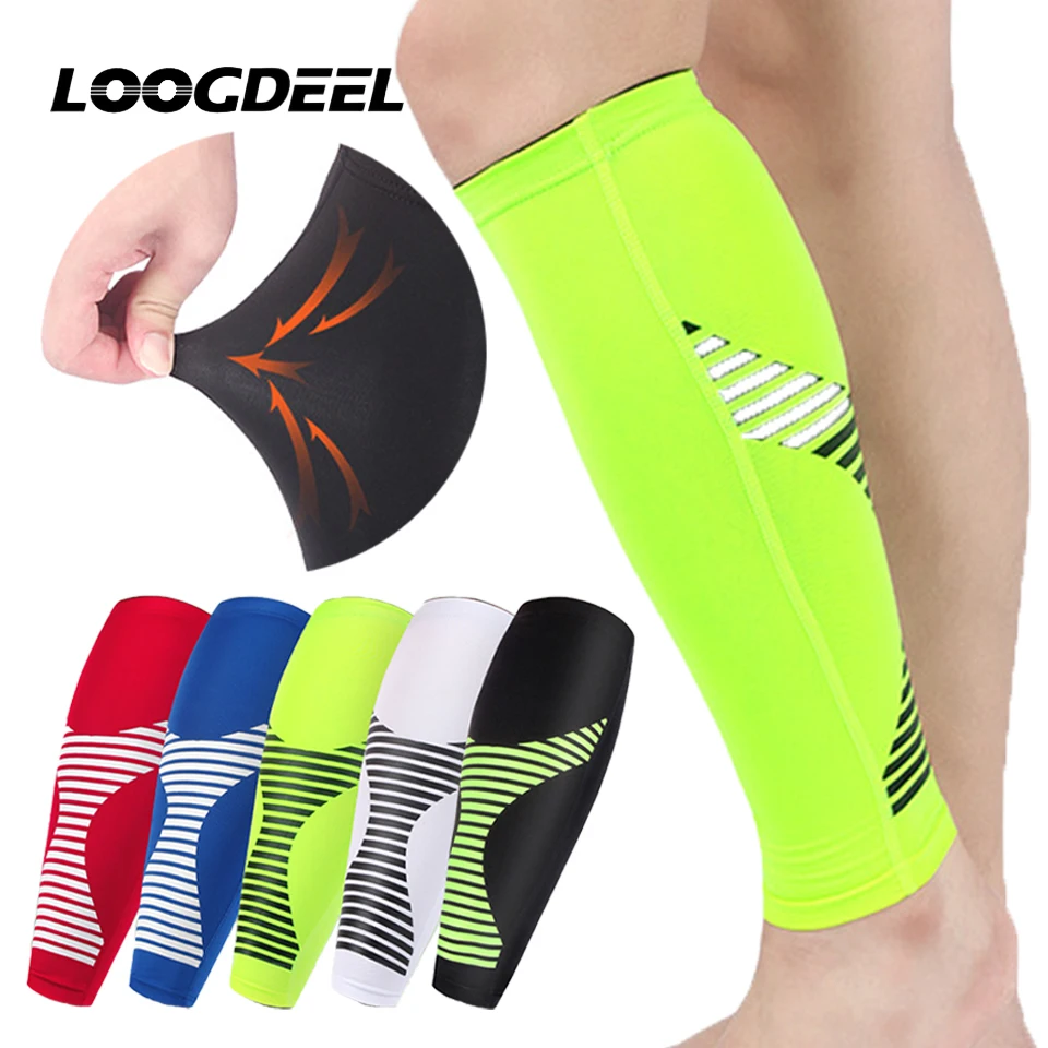 Loogdeel 1Pcs Sports Compression Calf Sleeves Running Shin Splint Varicose Vein Calf Pain Relief Calf Guards Runners Calf Sleeve