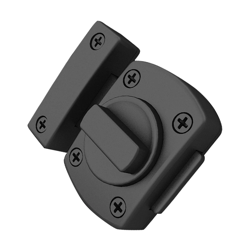 

Black Large Door Latch Lock Zinc Alloy Bathroom Bedroom Closet Spring Bolt Hardware No Drilling Easy Use Durable Privacy