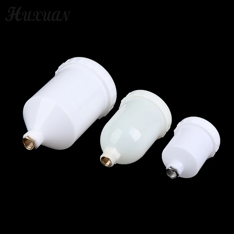 125/250/600ml Plastic Spray Paint Cup Sprayer Cup Air Gravity Feed Paint Spray Pot Thread Connector For Spray Gun Parts