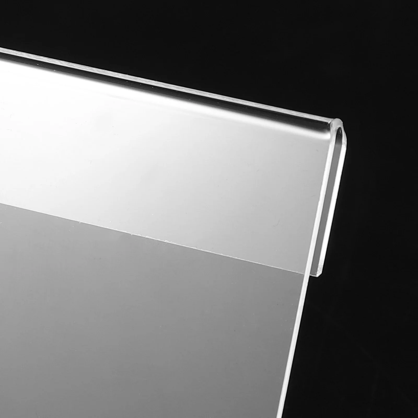

20Pcs Acrylic Table Sign Holder Sturdy L Shape Price Display Stand for Supermarket Advertising Promotional Signs