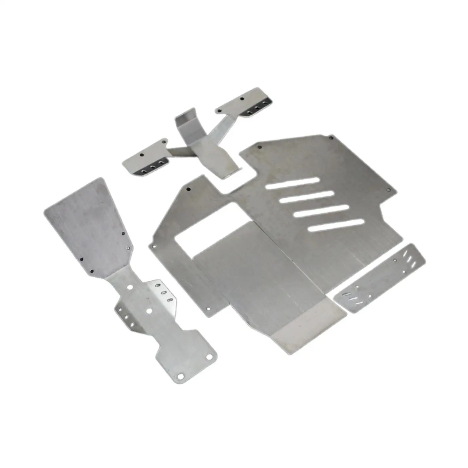 RC Chassis Armor Set Anti Skid Front Rear Axle Protector Plate Front Rear Chassis Armor Protective Plate Spare Part for UDR DIY