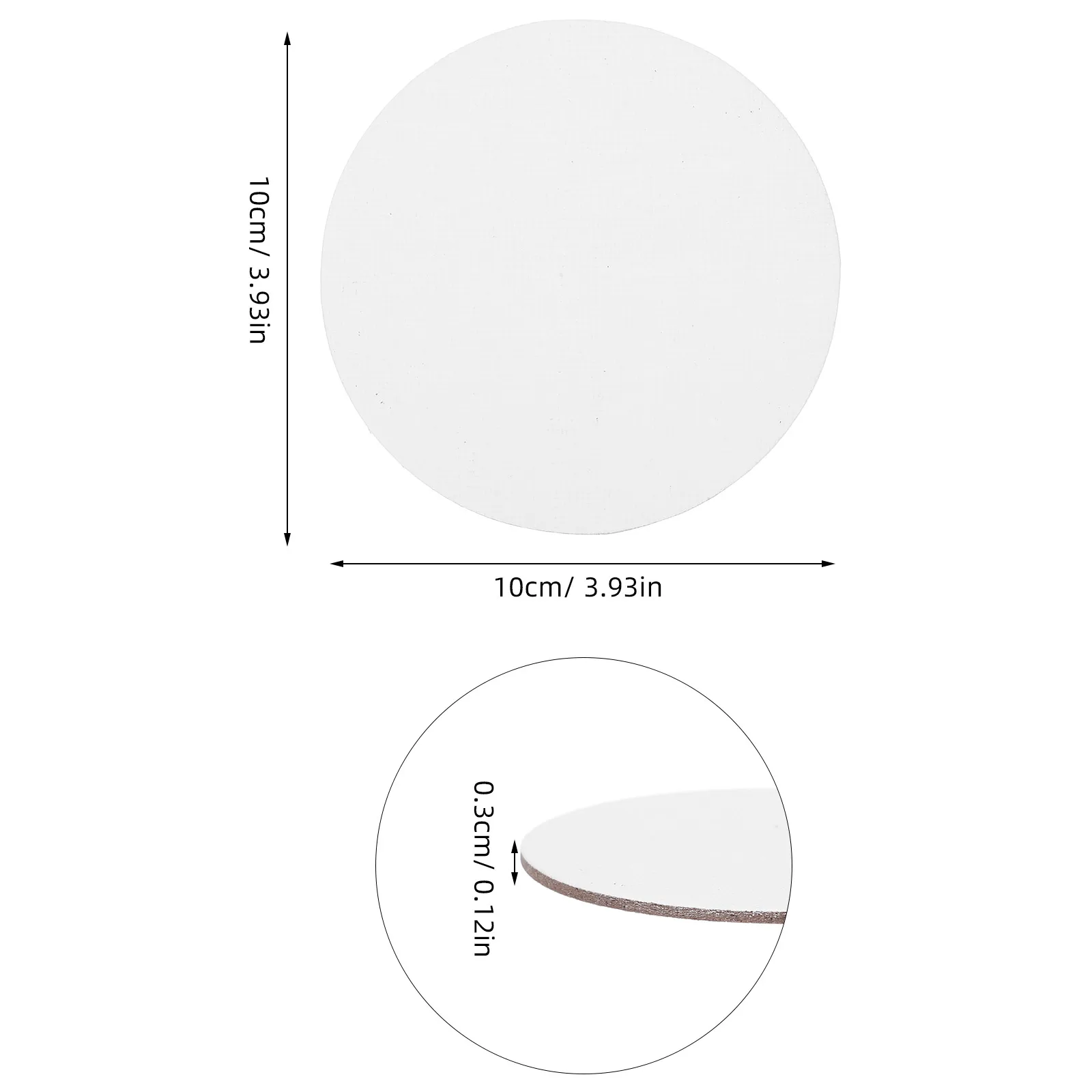 8 قطعة 10 سنتيمتر Diy بها بنفسك لوحات الفنان جولة الفن قماش هدية اللوحة اللوحات اللوحة قماش الفن قماش #4