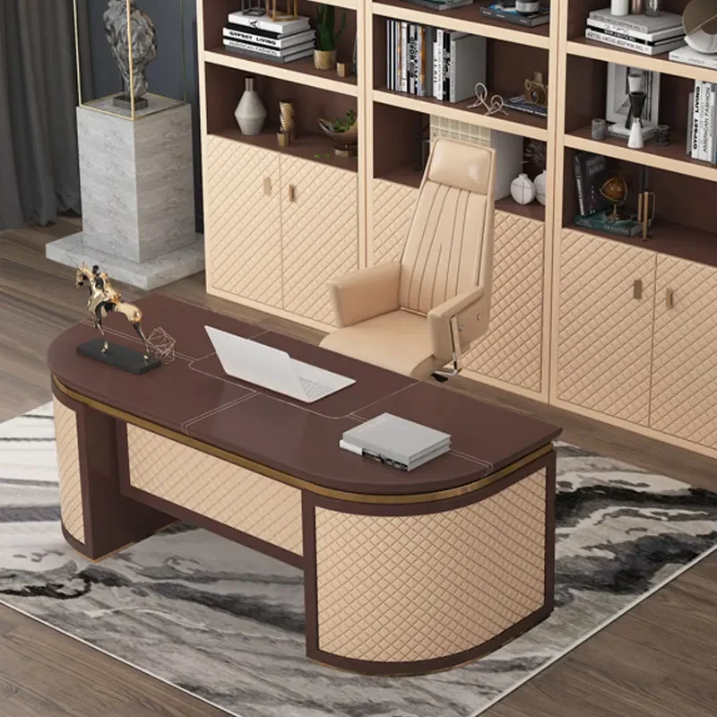 #Nordic Computer Desk With Storage Work Drawers Gaming Pc Cheap Corner Desks Mid Century Modern Desk Gaming Accessories Modern view 2