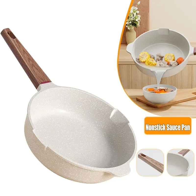 

Multifunctional Nonstick Deep Frying Pan Skillet Saute Pan Healthy Medical Stone Cookware Chef's Cooking Pan Egg Pan Omelet Pans