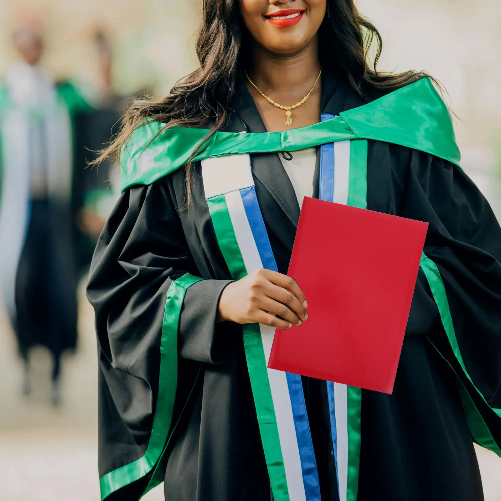 

Red Blank Diploma Cover Padded Hard Cover Document Folder Letter Size Graduation Certificate Awards Holder Certificate Case