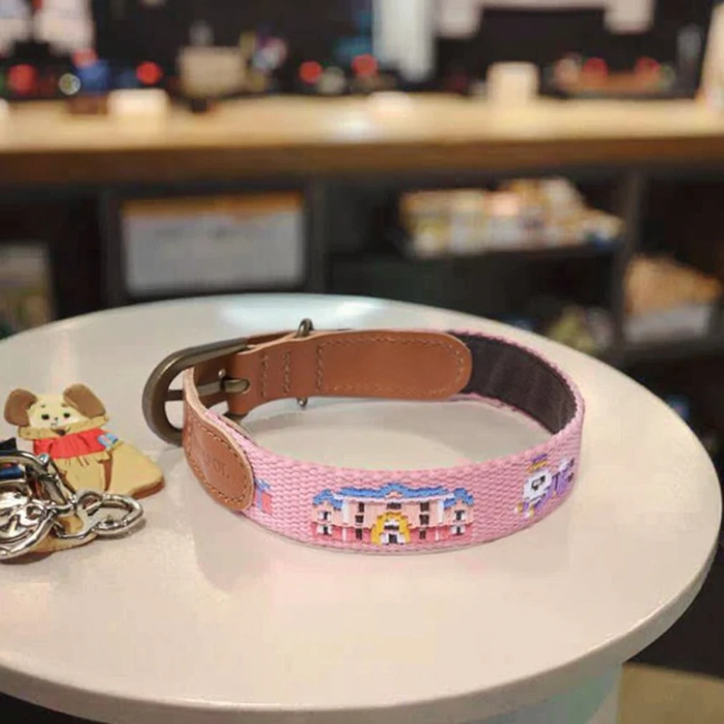 مصنع مخصص طوق جلد الكلب والمقود تصميم عبر الابره موك منخفض لأصحاب الحيوانات الأليفة قطعة واحدة فقط لبدء التشغيل