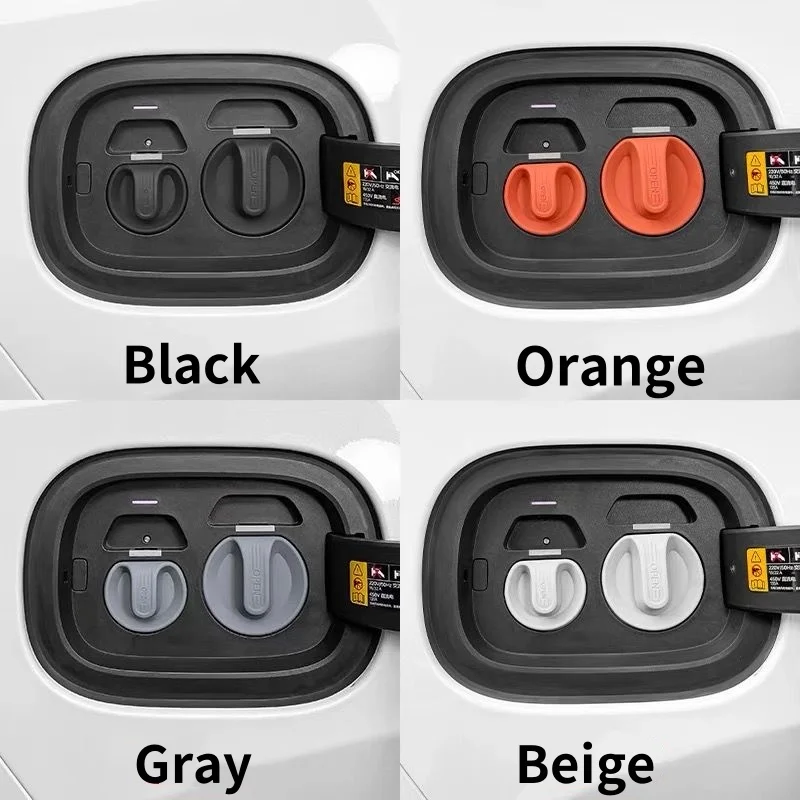 لـ Polestar 2 غطاء حماية لمنفذ شحن السيليكون المغناطيسي مقاوم للغبار وملحقات السيارة المقاومة للماء