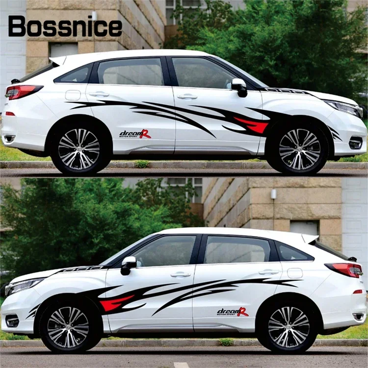 Bossnice Car Styling Flame Graphics Design Car Sticker For Whole Auto Body Vinyl Sticker Waterproof Car Decoration Universal