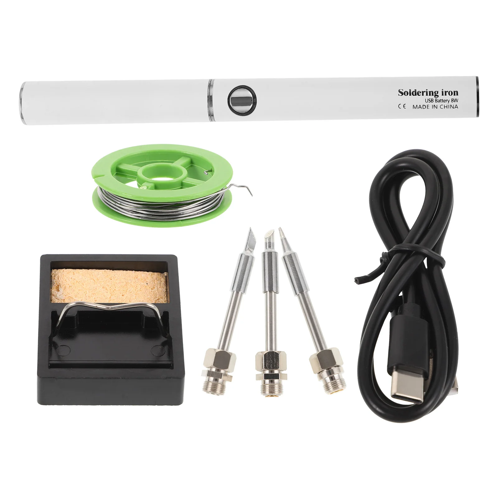 

1 set 1 Set Usb Cordless Soldering Iron 8W Portable Rechargeable Kit For Electronics Lightweight Design Comfortable Handle Daily