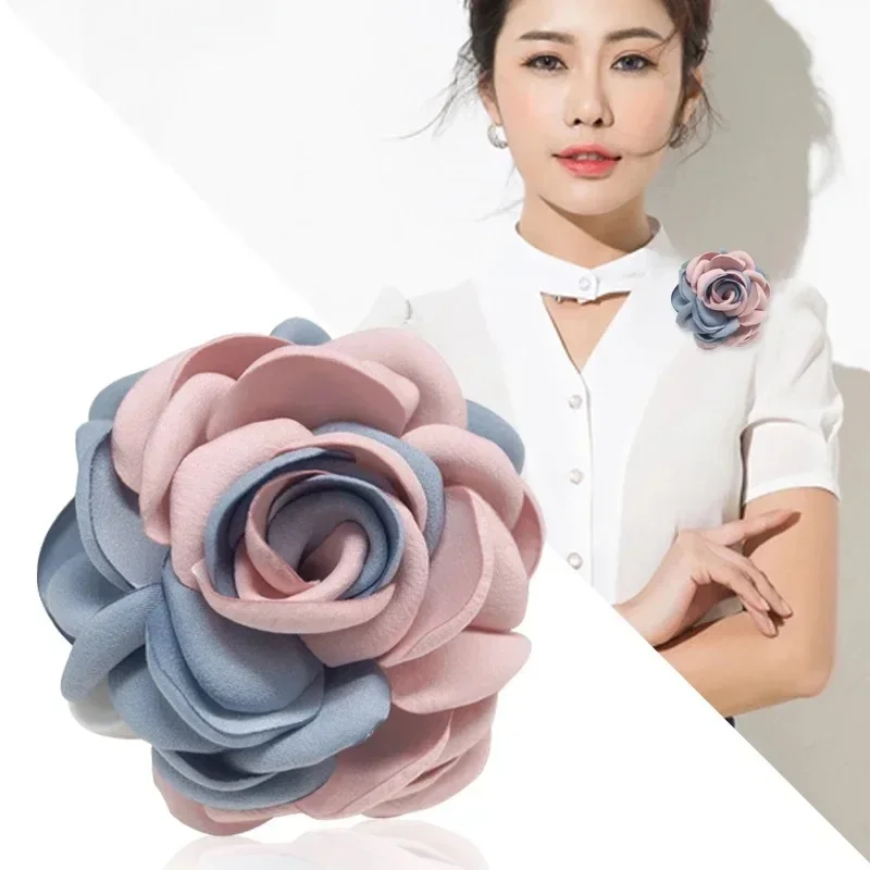 i-Remiel Fabric Flowers Brooches Cloth Art Women High-end Breast Brooch For Suits Lapel Pin Jackets Cardigan Accessories Jewelry