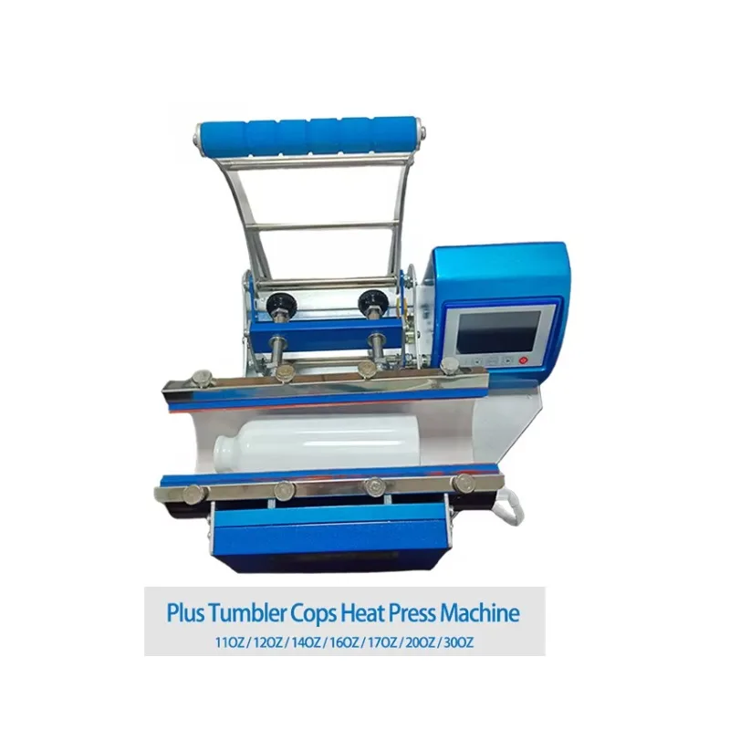 11oz 20oz Automatic Electric Heat Press Machine 110V/220V New Condition Cap Tshirt Tumbler Flatbed Printer Multicolor