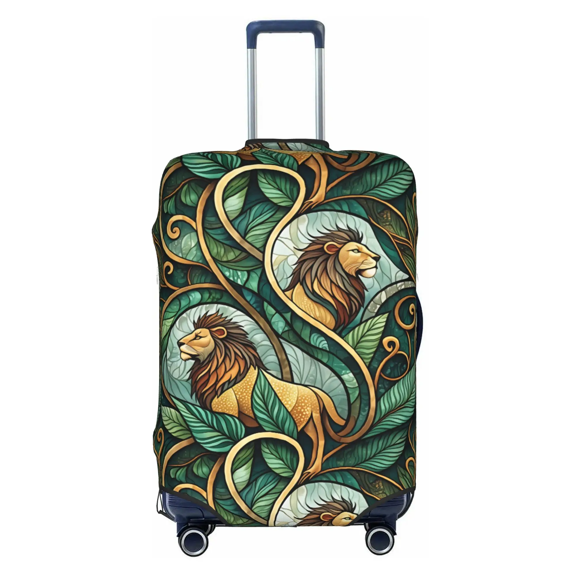 Whimsical Lion  Luggage Cover Fashion Wildlife African Lion  Suitcase Protector Covers Suit For 18-32 inch