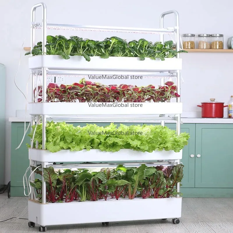 نظام الزراعة المائية العمودي لنمو الخضروات - الري التلقائي Aquaponics (مجموعة كاملة للحديقة المنزلية) #1