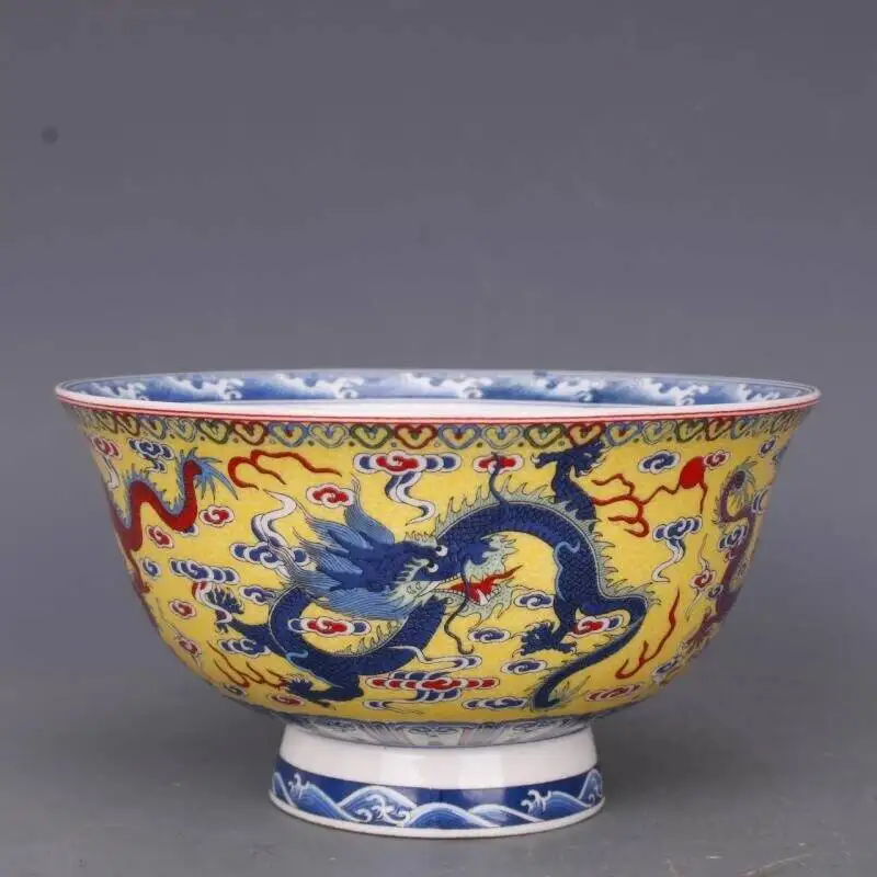 Antique Collection Dragon Bowl In Qianlong Period Of Qing Dynasty